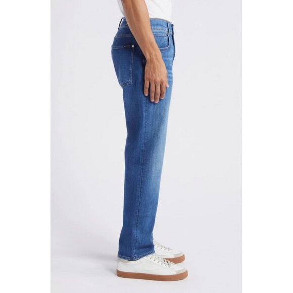 7 For All Mankind Left Hand The Straight Jeans in Pitch - Picture 2 of 15